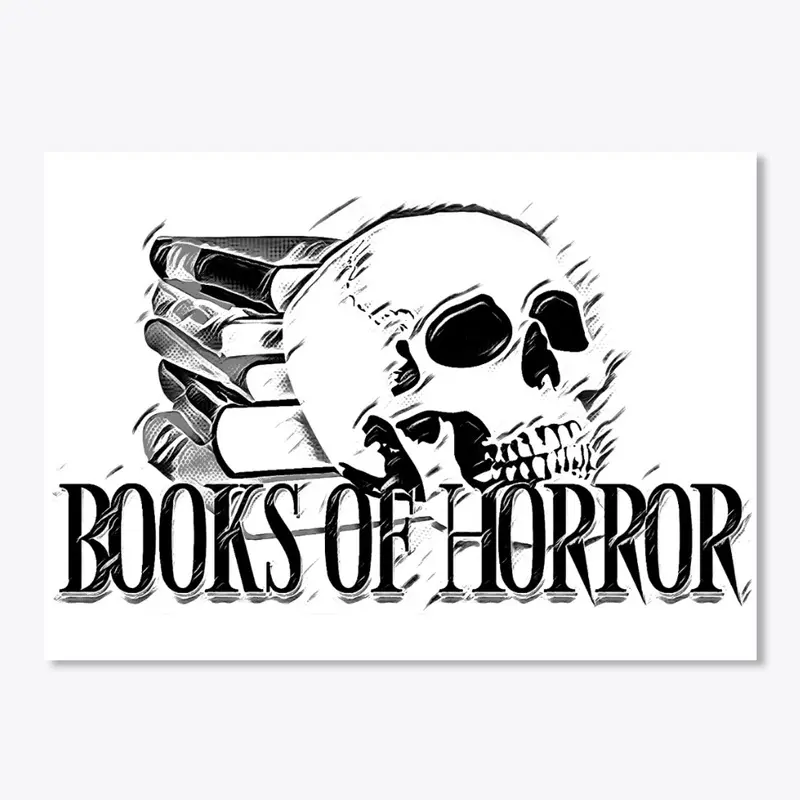 Books of Horror White Merch